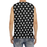 Rock And Roll Hand Sign Pattern Print Men's Fitness Tank Top