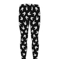 Rock And Roll Hand Sign Pattern Print Men's Leggings