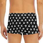 Rock And Roll Hand Sign Pattern Print Men's Short Boxer Briefs