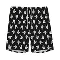 Rock And Roll Hand Sign Pattern Print Men's Athletic Shorts