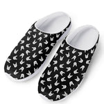 Rock And Roll Hand Sign Pattern Print Mesh Casual Shoes
