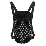 Rock And Roll Hand Sign Pattern Print Pet Carrier Backpack