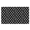 Rock And Roll Hand Sign Pattern Print Polyester Doormat