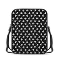 Rock And Roll Hand Sign Pattern Print Rectangular Crossbody Bag
