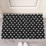 Rock And Roll Hand Sign Pattern Print Rubber Doormat