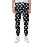 Rock And Roll Hand Sign Pattern Print Scuba Joggers