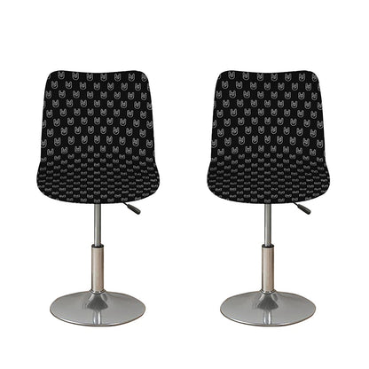 Rock And Roll Hand Symbol Pattern Print Bar Stool Covers