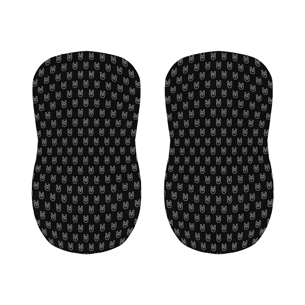 Rock And Roll Hand Symbol Pattern Print Bar Stool Covers