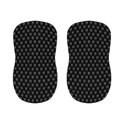 Rock And Roll Hand Symbol Pattern Print Bar Stool Covers