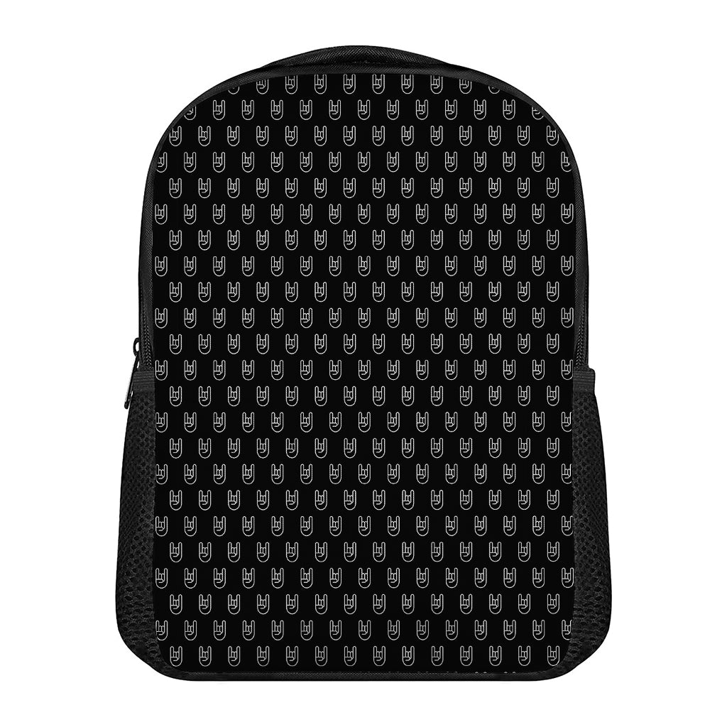 Rock And Roll Hand Symbol Pattern Print Casual Backpack