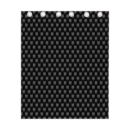 Rock And Roll Hand Symbol Pattern Print Curtain