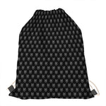 Rock And Roll Hand Symbol Pattern Print Drawstring Bag