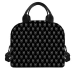 Rock And Roll Hand Symbol Pattern Print Insulated Lunch Bag