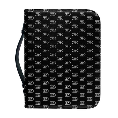 Rock And Roll Hand Symbol Pattern Print Leather Bible Cover