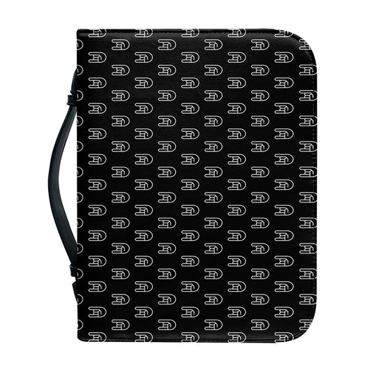 Rock And Roll Hand Symbol Pattern Print Leather Bible Cover