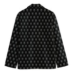 Rock And Roll Hand Symbol Pattern Print Men's Blazer