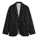Rock And Roll Hand Symbol Pattern Print Men's Cotton Blazer
