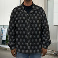 Rock And Roll Hand Symbol Pattern Print Men's Shirt Jacket