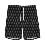 Rock And Roll Hand Symbol Pattern Print Men's Sports Shorts