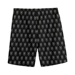 Rock And Roll Hand Symbol Pattern Print Men's Sports Shorts