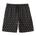Rock And Roll Hand Symbol Pattern Print Men's Swim Trunks