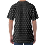 Rock And Roll Hand Symbol Pattern Print Men's Velvet T-Shirt