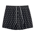 Rock And Roll Hand Symbol Pattern Print Mesh Shorts