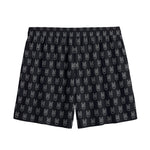 Rock And Roll Hand Symbol Pattern Print Mesh Shorts