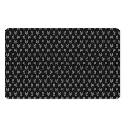 Rock And Roll Hand Symbol Pattern Print Polyester Doormat
