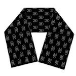 Rock And Roll Hand Symbol Pattern Print Scarf
