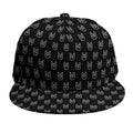 Rock And Roll Hand Symbol Pattern Print Snapback Cap