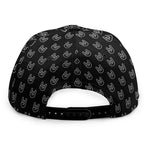 Rock And Roll Hand Symbol Pattern Print Snapback Cap