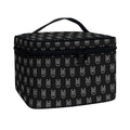 Rock And Roll Hand Symbol Pattern Print Travel Makeup Bag