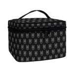 Rock And Roll Hand Symbol Pattern Print Travel Makeup Bag