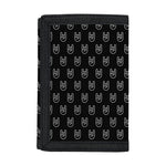 Rock And Roll Hand Symbol Pattern Print Trifold Wallet