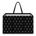 Rock And Roll Hand Symbol Pattern Print Utility Tote Bag
