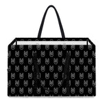Rock And Roll Hand Symbol Pattern Print Utility Tote Bag
