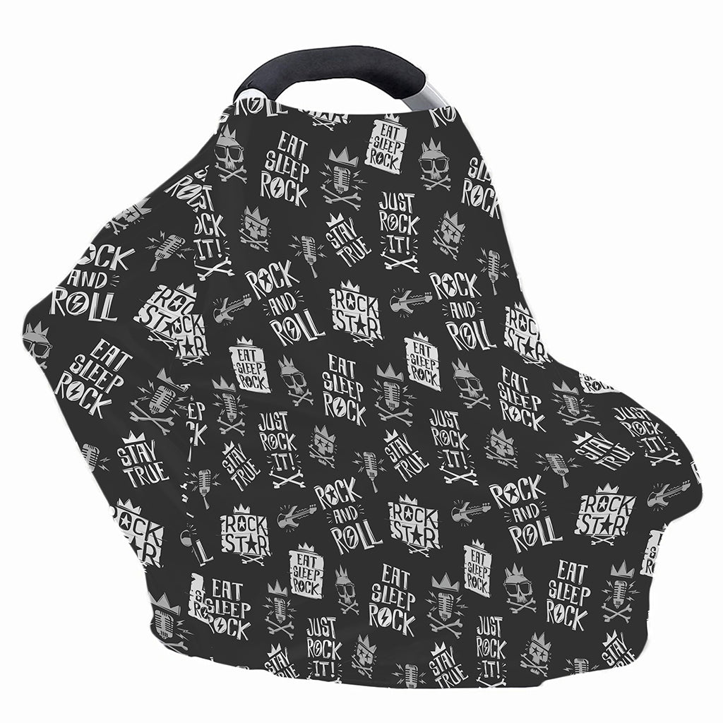 Rock And Roll Music Pattern Print Baby Seat Cover