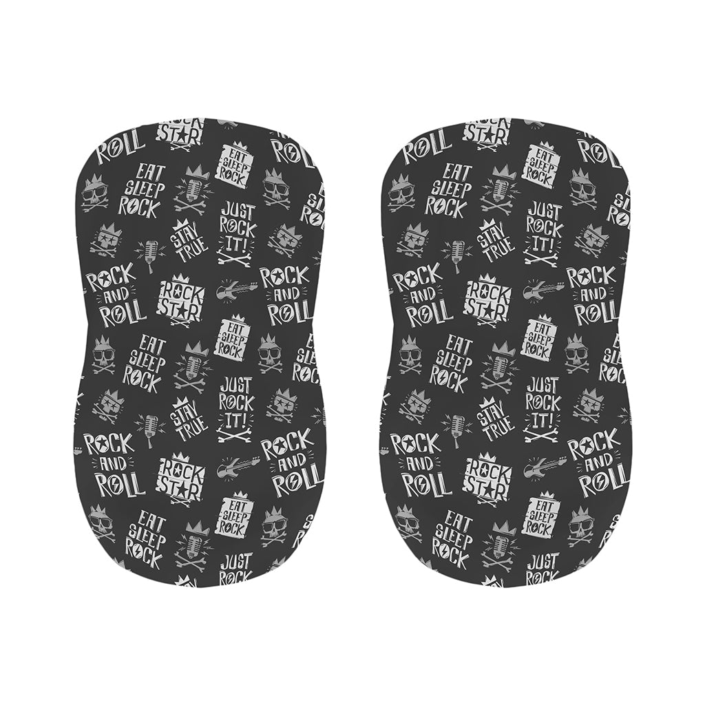 Rock And Roll Music Pattern Print Bar Stool Covers