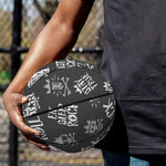 Rock And Roll Music Pattern Print Basketball
