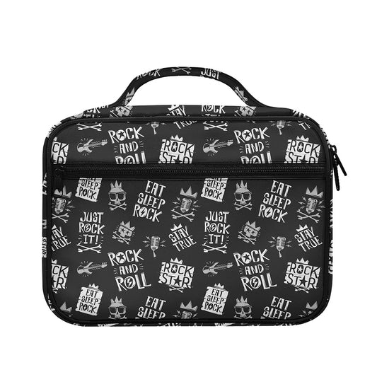 Rock And Roll Music Pattern Print Briefcase Bible Bag