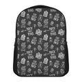 Rock And Roll Music Pattern Print Casual Backpack