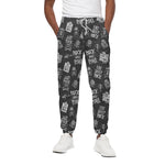 Rock And Roll Music Pattern Print Cotton Pants