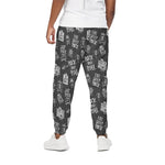 Rock And Roll Music Pattern Print Cotton Pants