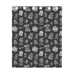 Rock And Roll Music Pattern Print Curtain