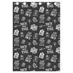 Rock And Roll Music Pattern Print Curtain