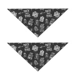 Rock And Roll Music Pattern Print Dog Bandana