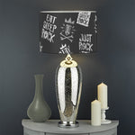 Rock And Roll Music Pattern Print Drum Lamp Shade