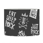 Rock And Roll Music Pattern Print Drum Lamp Shade