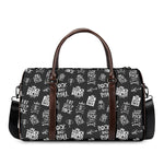 Rock And Roll Music Pattern Print Duffle Bag
